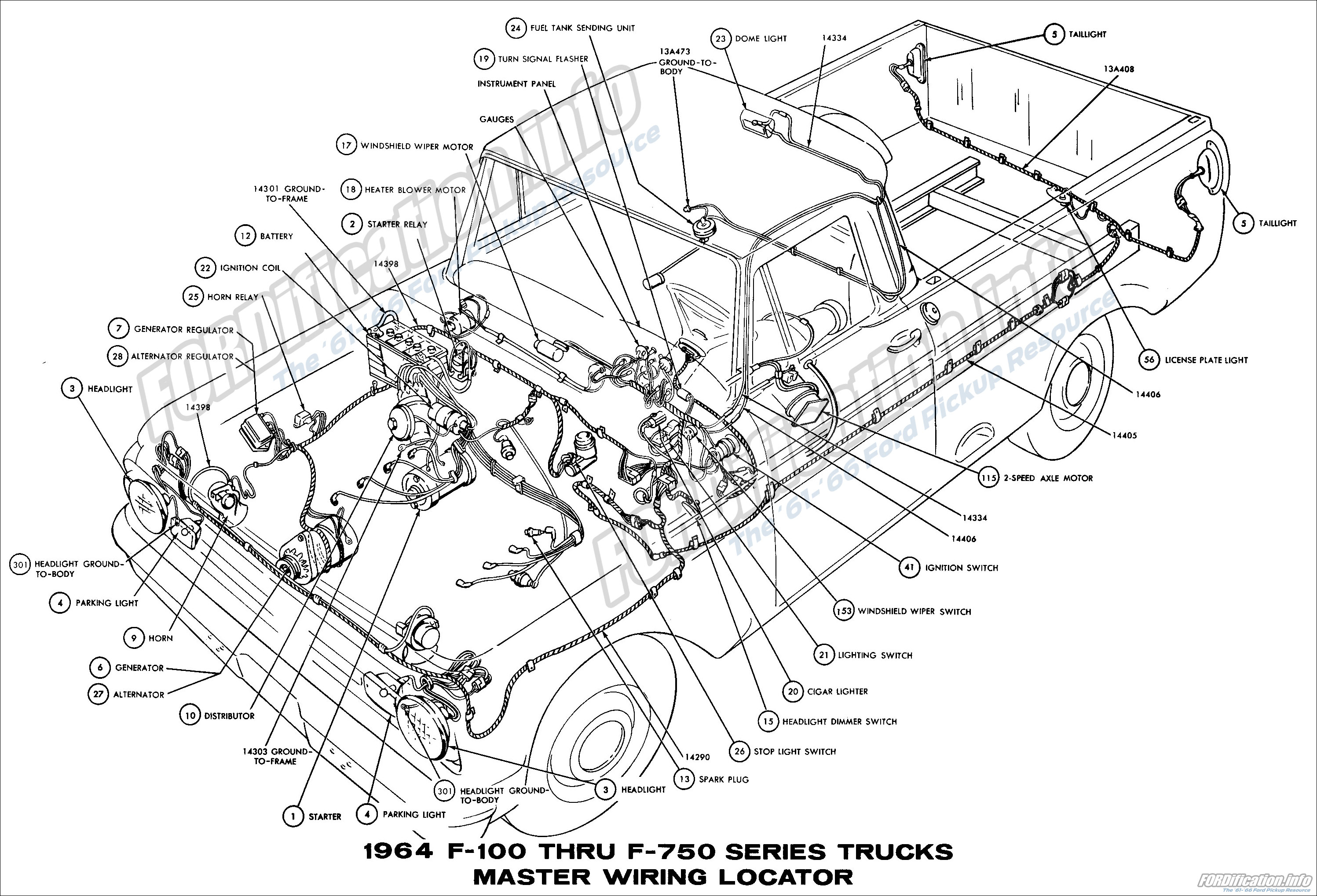 1960 Chevy Truck Wiring Harness Turn Signal Diagram from fordification.info