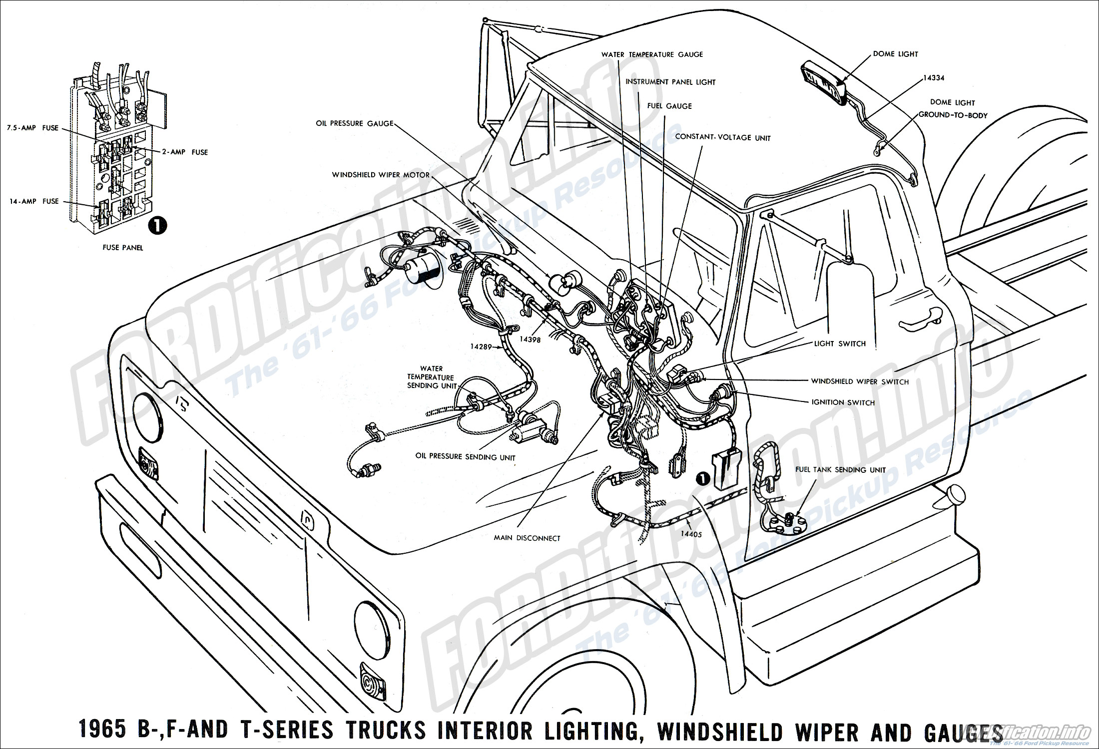 65 Ford F100 Wiring Diagram